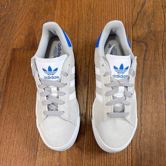 Adidas Campus Vulc Kids  Athletic Shoes Gray Blue Casual Sneakers size 6Y - Picture 5 of 6